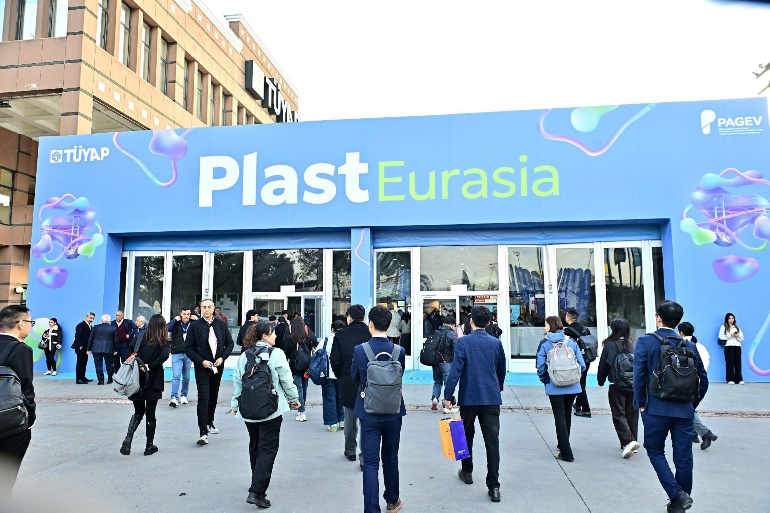 Tüyap's plastics fair invites European buyers to 35th Istanbul edition: the Plast Eurasia entrance at Tüyap Fair and Congress Center, Istanbul