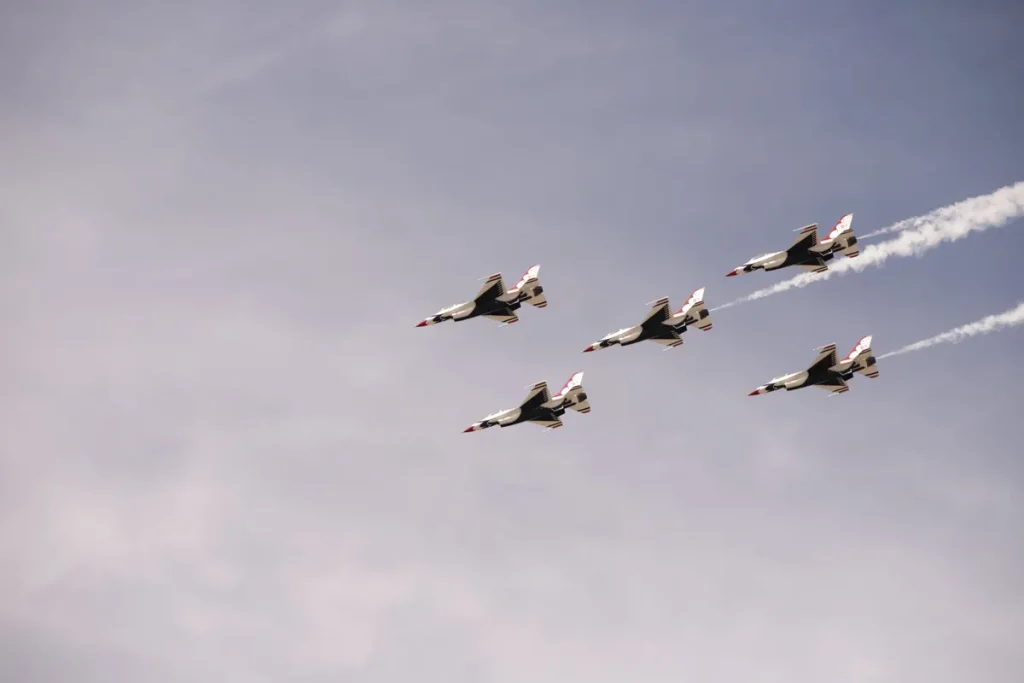 RAF F-35 over Newcastle explained after noise shock for Tyneside residents Impressive aerobatic display of jets in formation against a clear sky